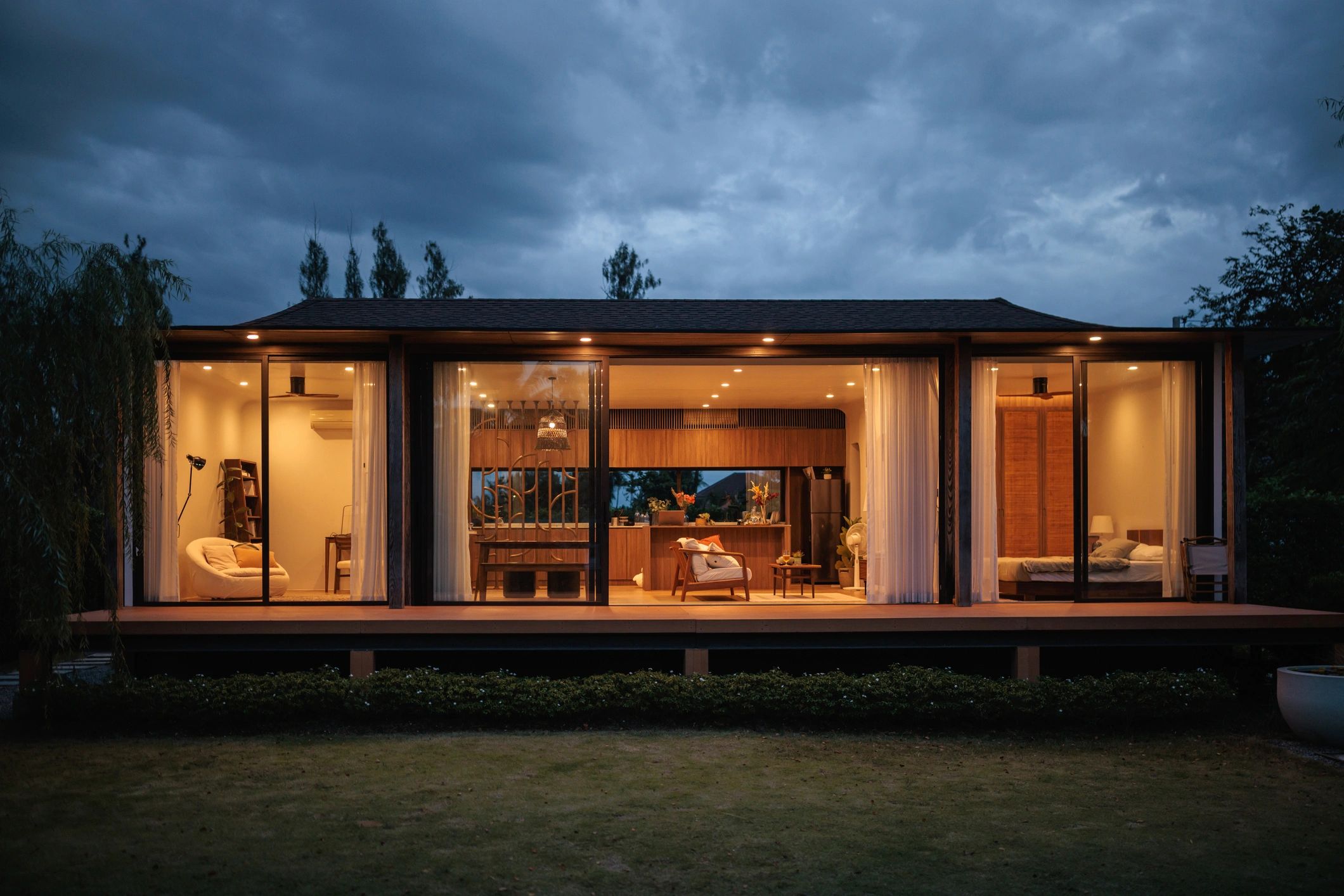 Neighborhood of modern rental homes