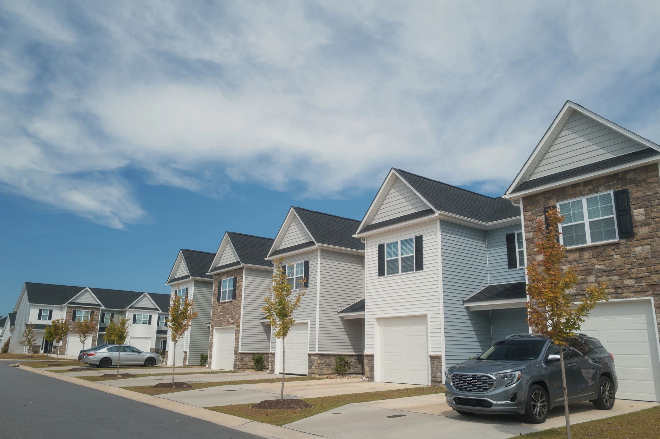Townhome community exterior for DSCR rental loans