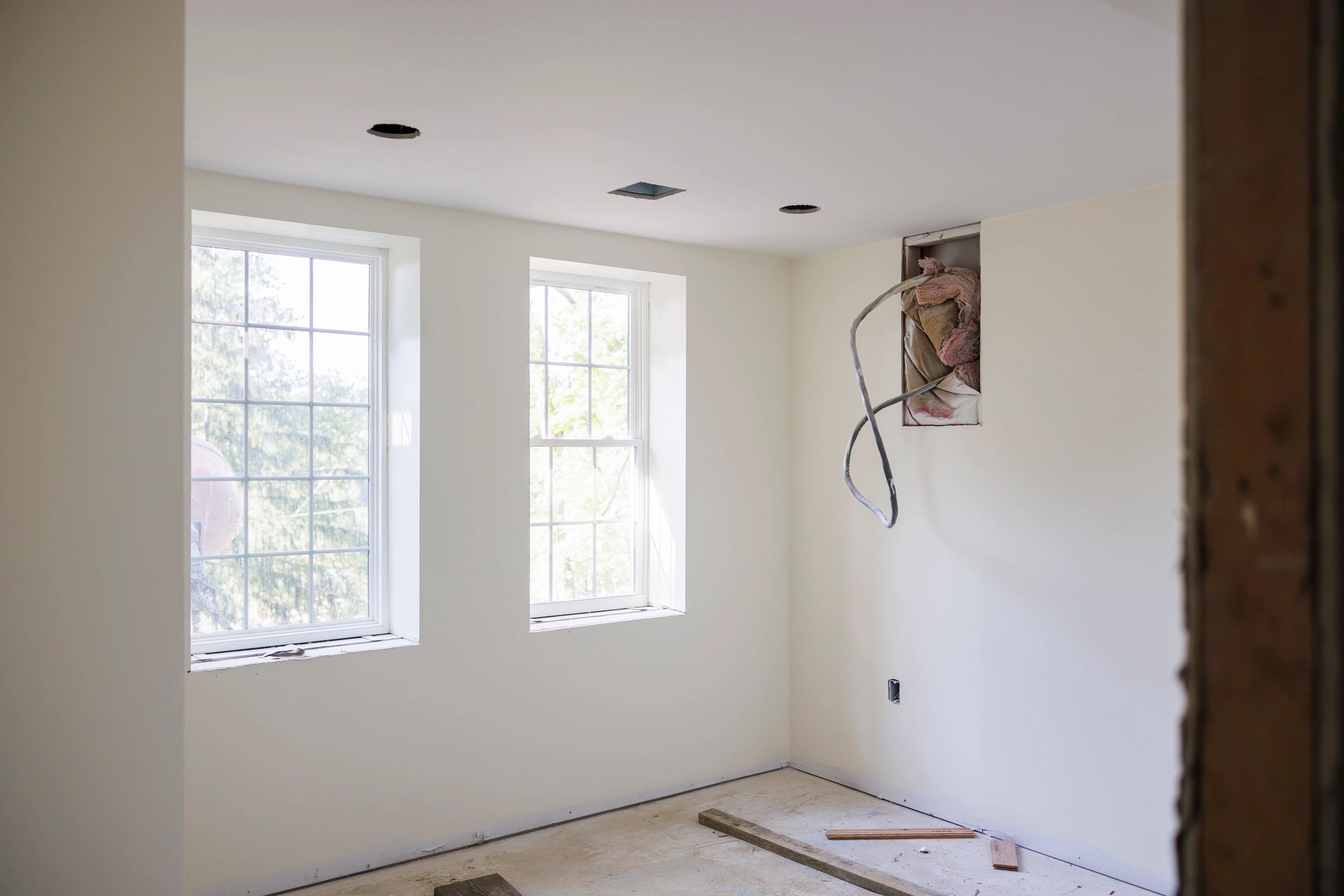 Home being refurbished during renovation